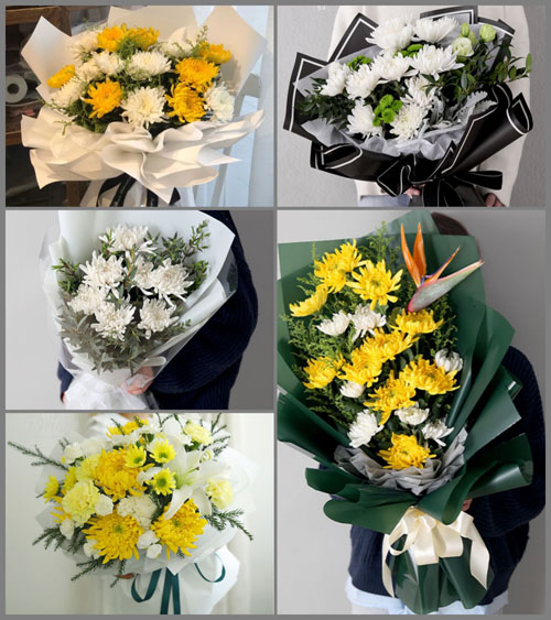 山东青岛即墨市移风店镇谢家屯村白事花束代送
